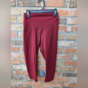 Everlane Women's Cropped Pants in Burgundy
